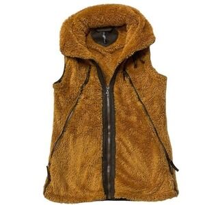 Kuhl Women's Fleece Vest Full Zip Brown Sleeveless Outdoor Apparel Small